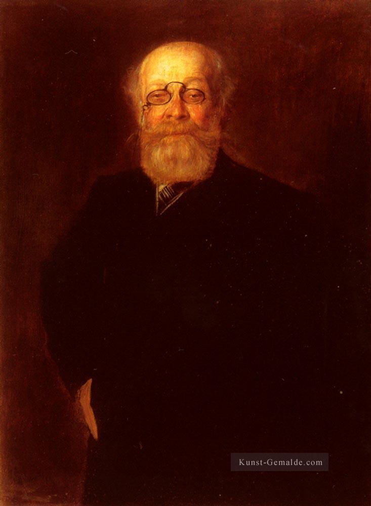 Porträt eines bärtigen Herrn der eine Pince Franz von Lenbach trägt Ölgemälde